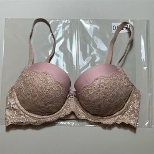 Victoria's Secret Beige Lace Balconette Bra M Underwire Adjustable Straps
